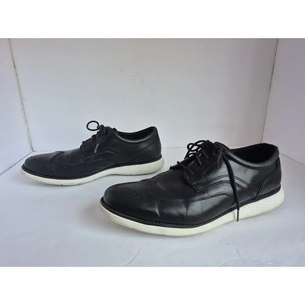 Rockport, Wingtip, Black, Size 11.5, Men shoes